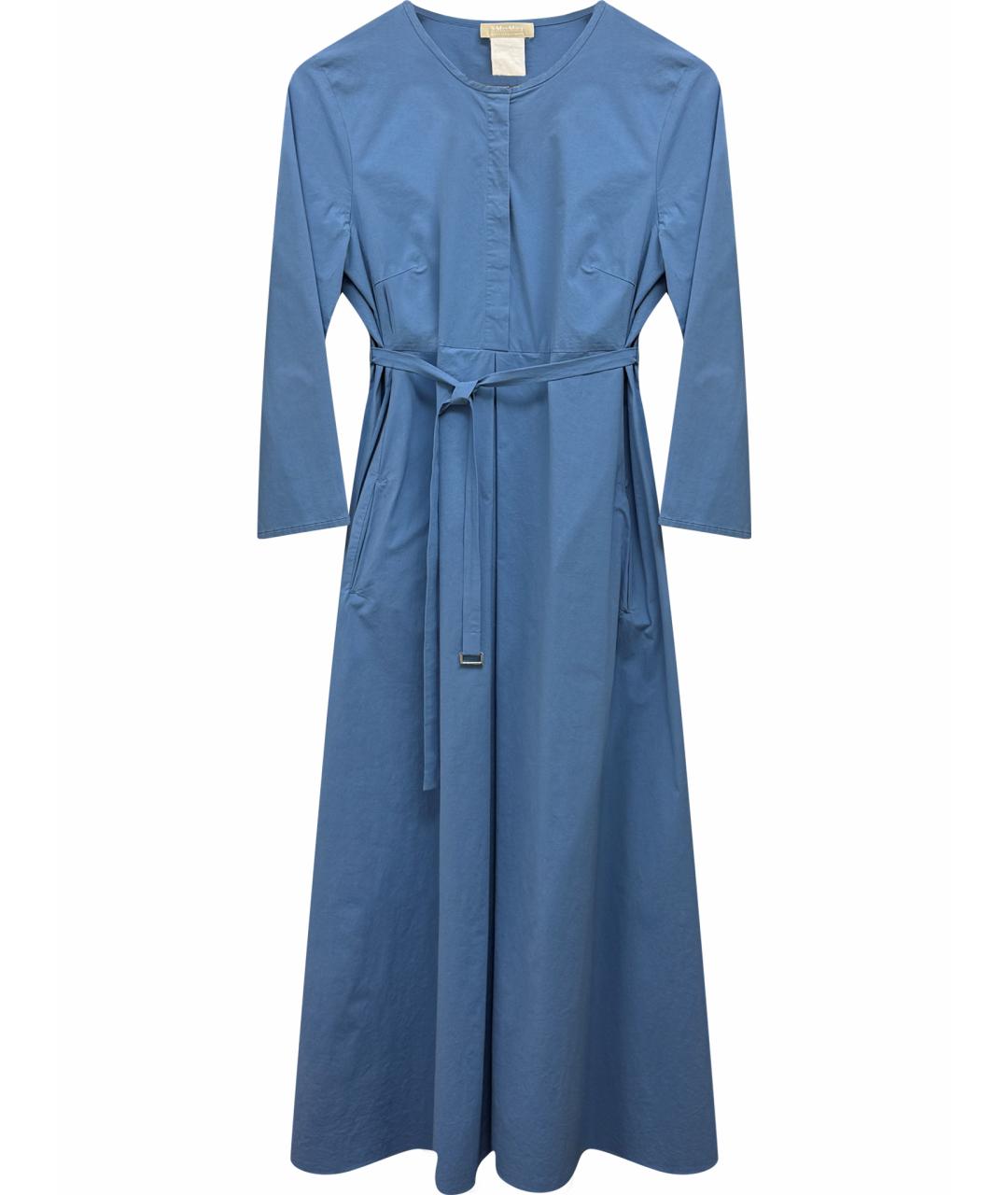 'S MAX MARA Голубое повседневное платье, фото 1