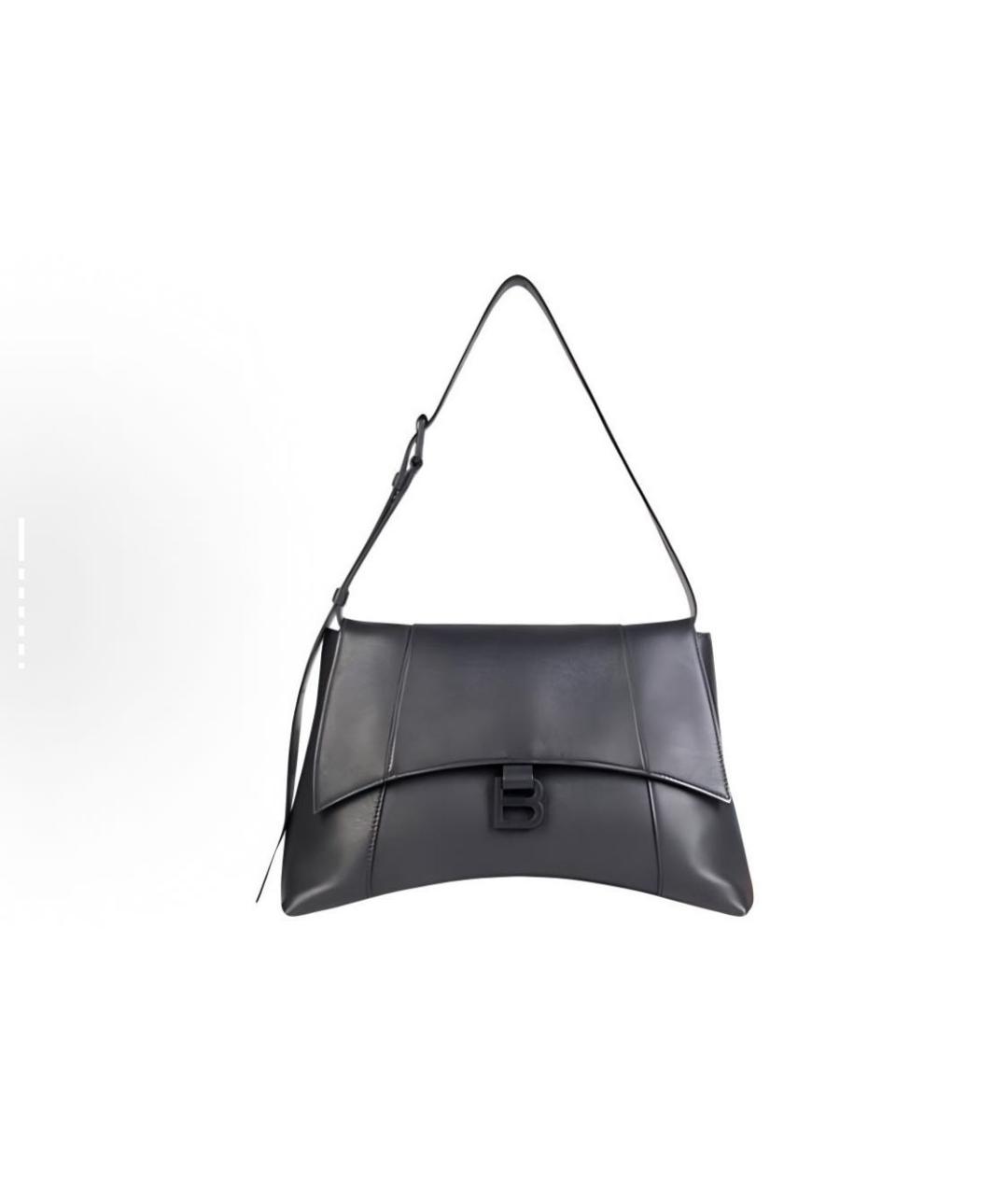 BALENCIAGA Черная кожаная сумка с короткими ручками, фото 9