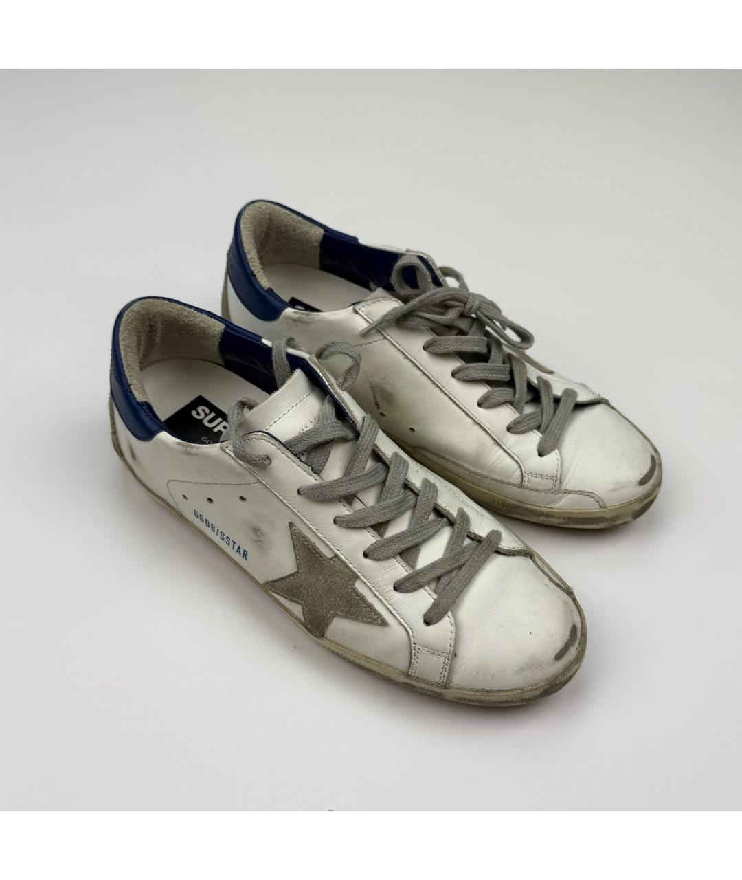 GOLDEN GOOSE DELUXE BRAND Белые кожаные кеды, фото 4