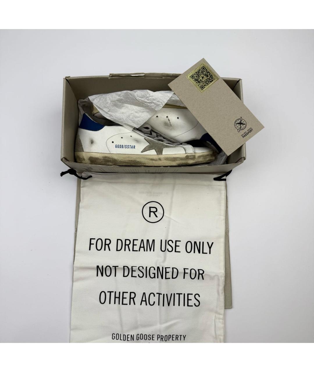 GOLDEN GOOSE DELUXE BRAND Белые кожаные кеды, фото 2