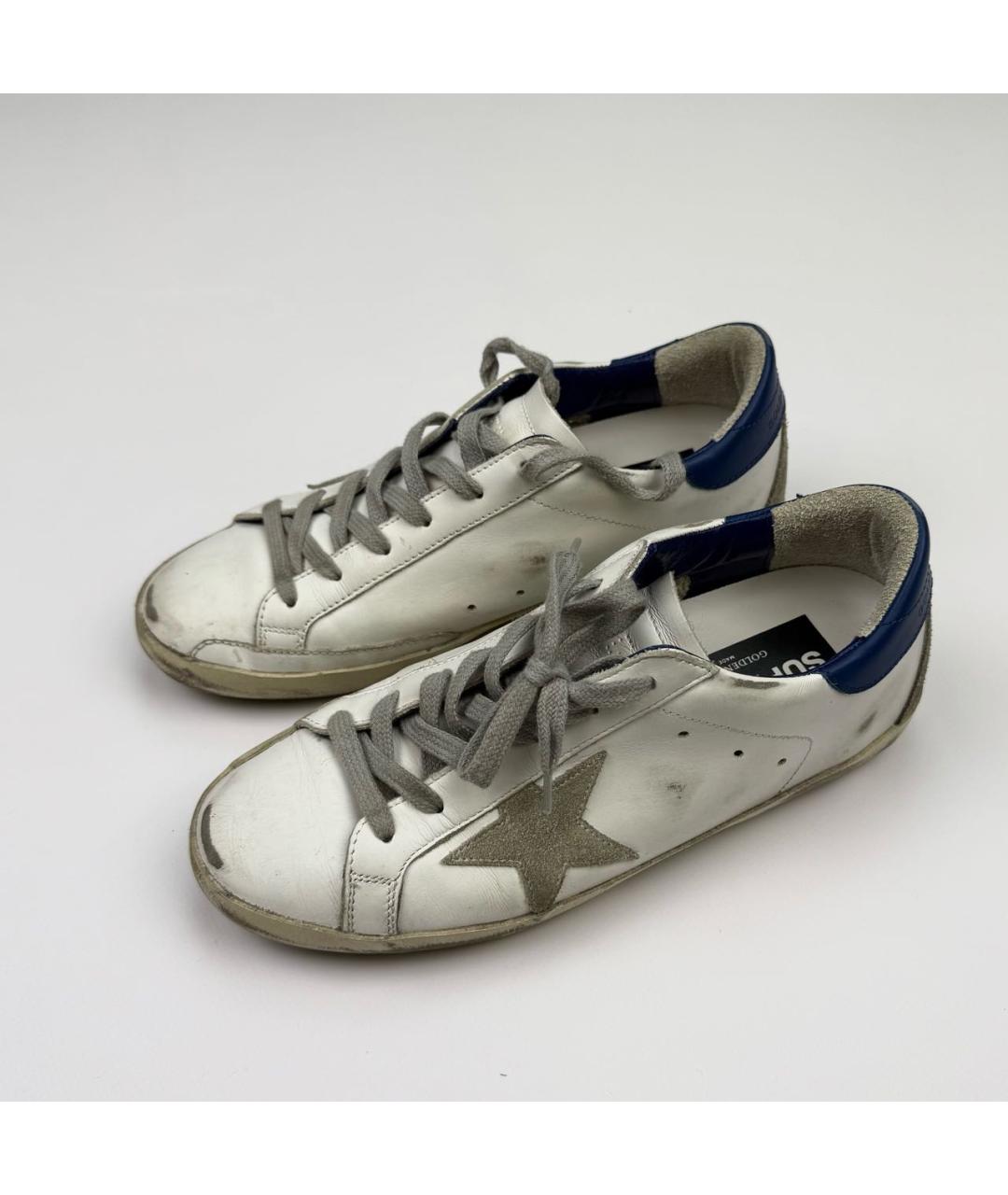 GOLDEN GOOSE DELUXE BRAND Белые кожаные кеды, фото 5