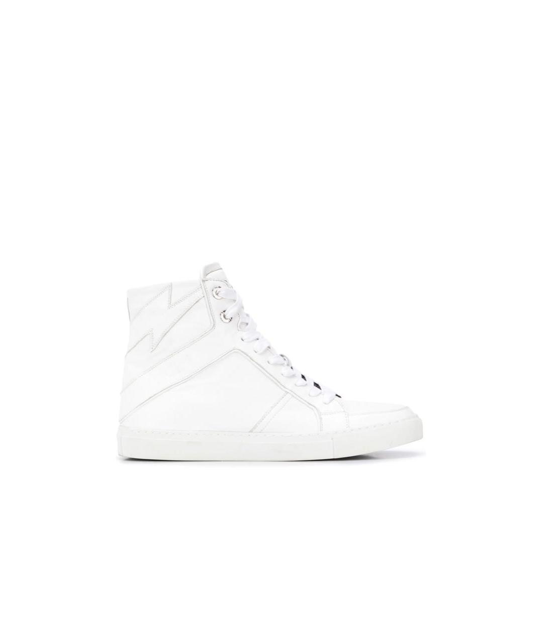 ZADIG & VOLTAIRE Белые кожаные кеды, фото 5