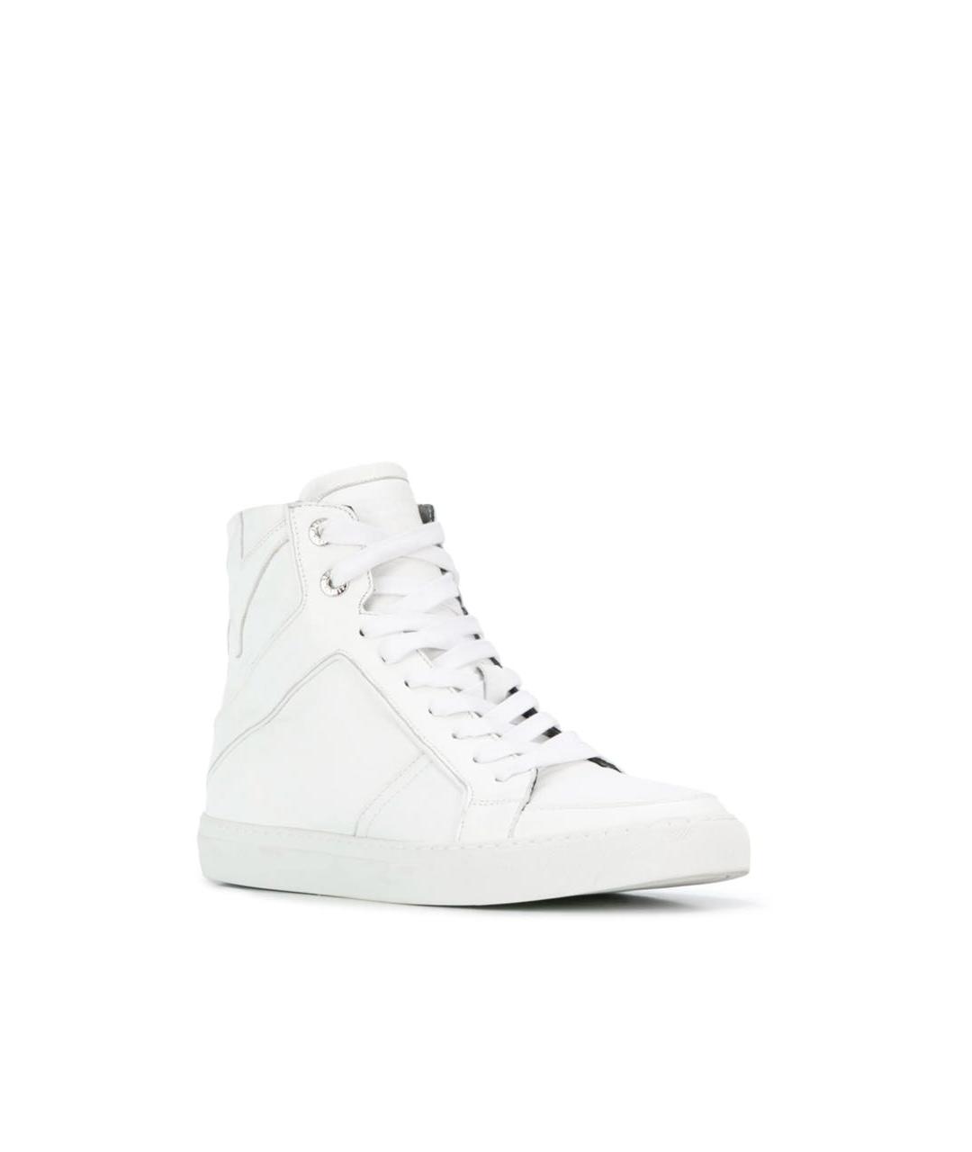 ZADIG & VOLTAIRE Белые кожаные кеды, фото 2