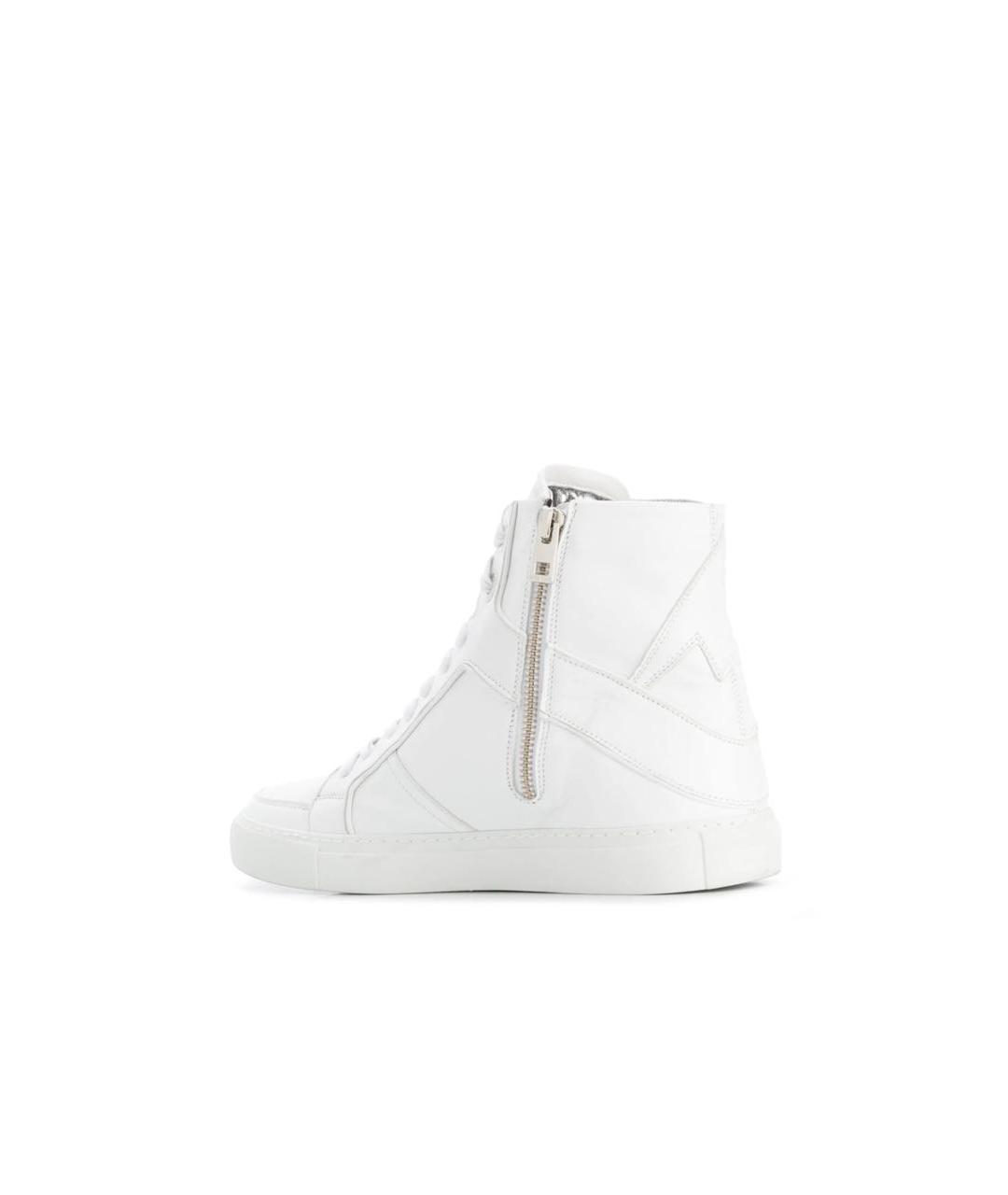ZADIG & VOLTAIRE Белые кожаные кеды, фото 4