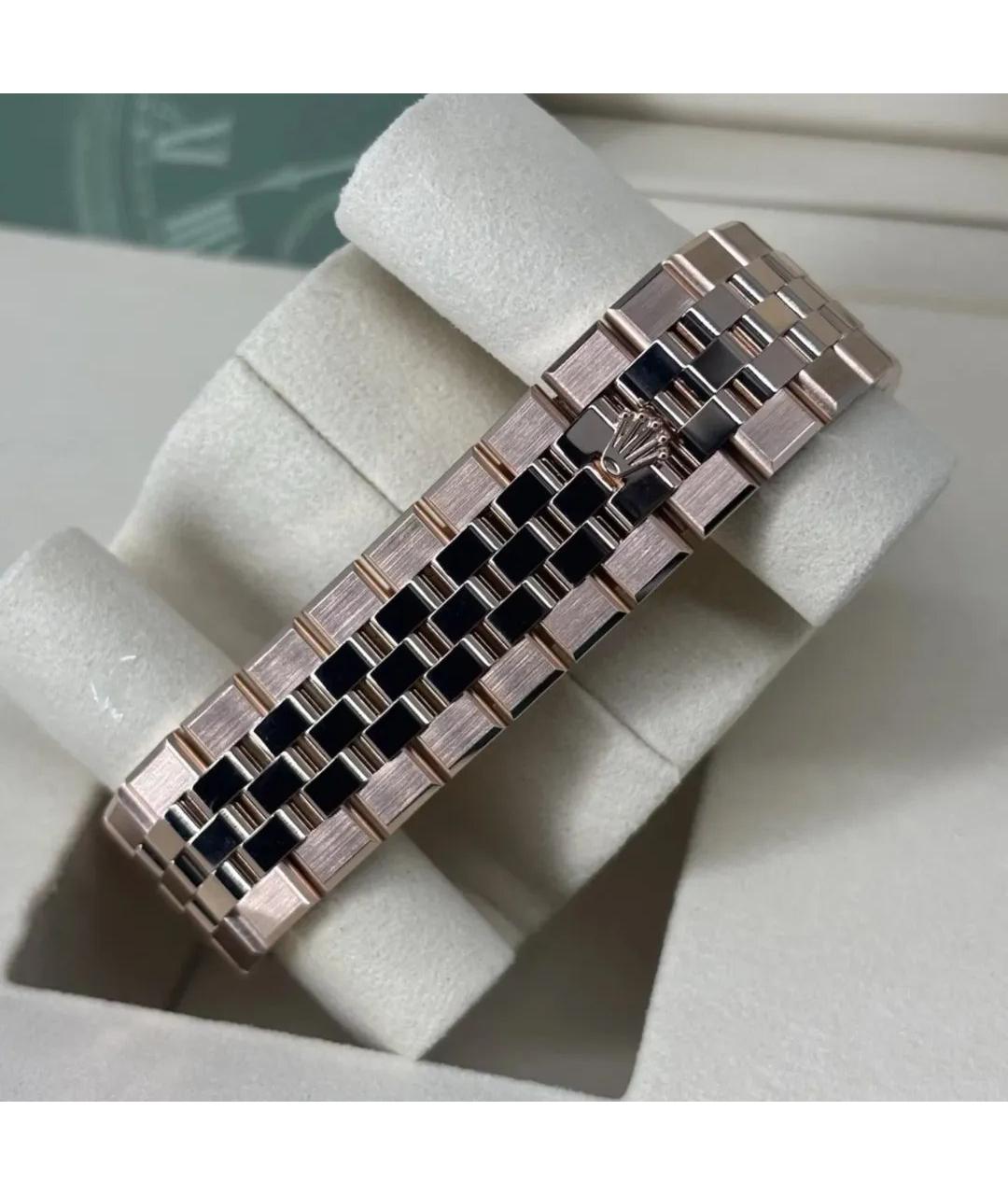 ROLEX Белые часы из розового золота, фото 3