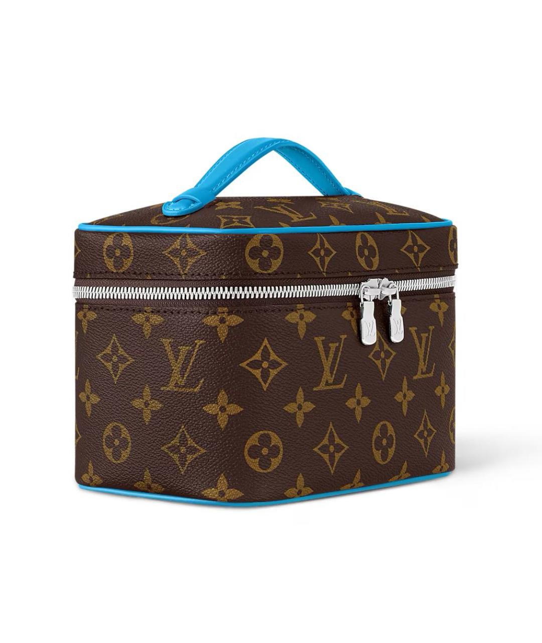LOUIS VUITTON Коричневая кожаная косметичка, фото 2
