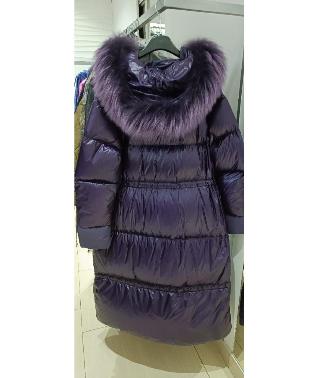 DIEGO M Фиолетовый полиэстеровый пуховик, фото 2