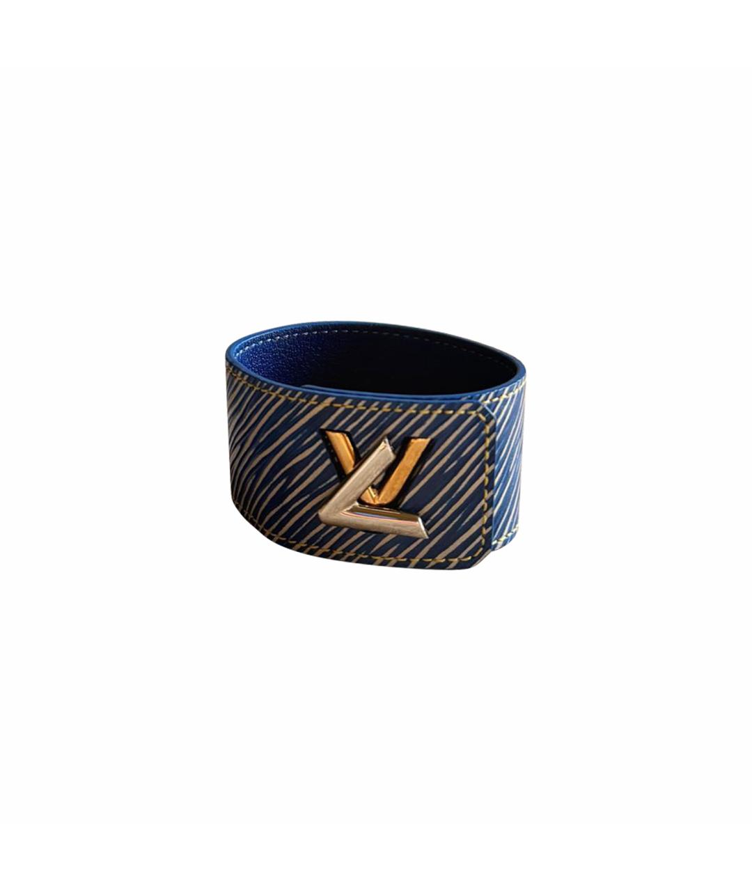 LOUIS VUITTON Синий кожаный браслет, фото 1