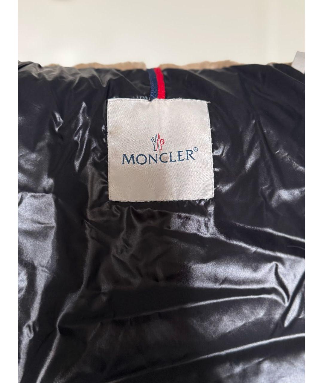 MONCLER Фиолетовый полиамидовый пуховик, фото 3