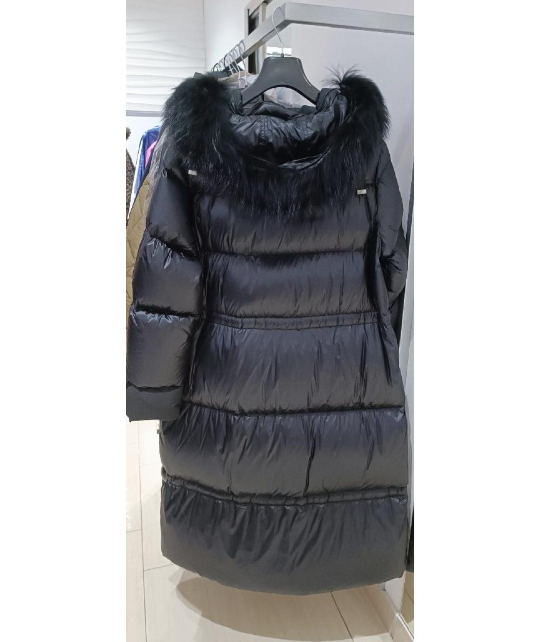 DIEGO M Черный полиэстеровый пуховик, фото 2