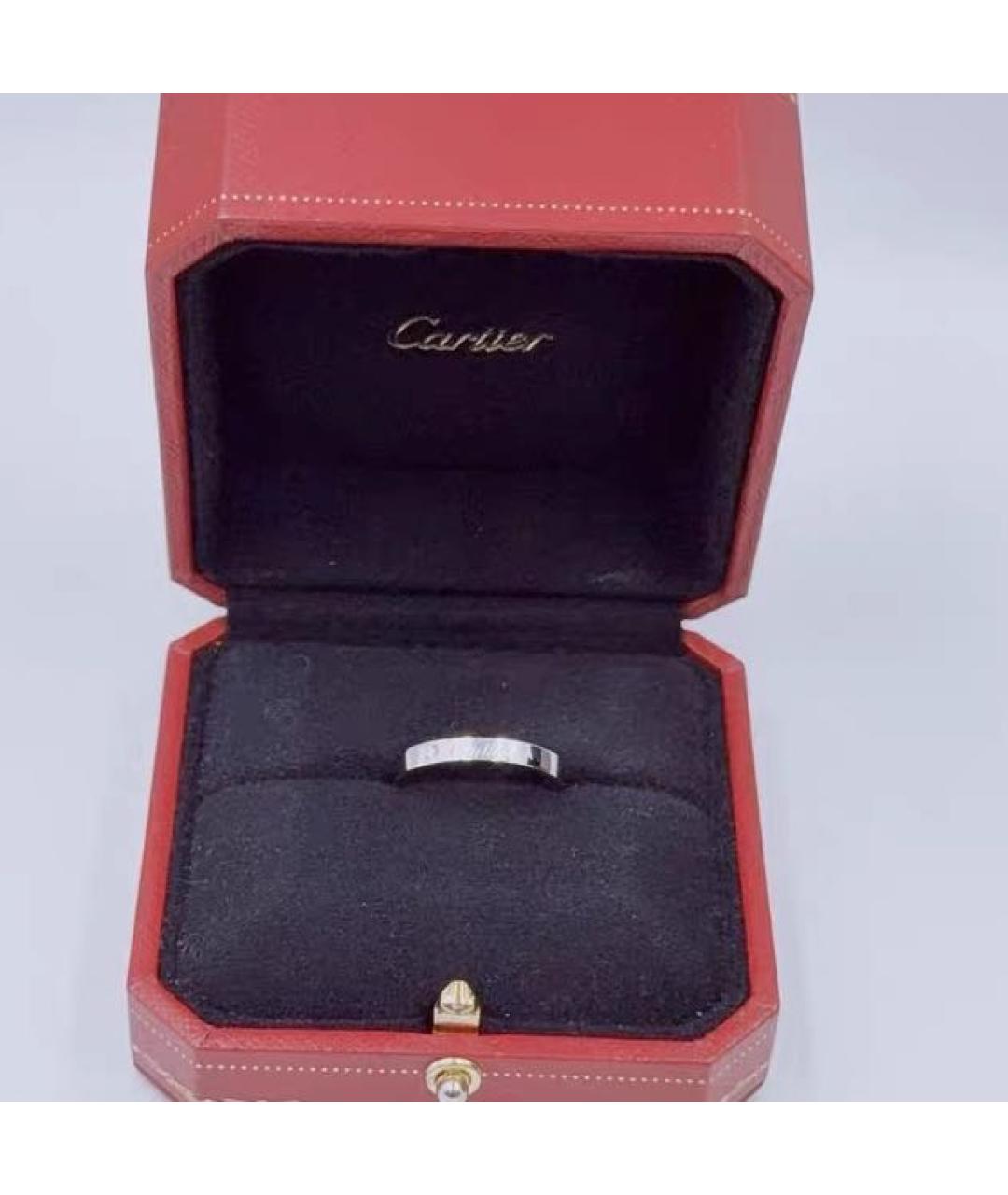 CARTIER Белое платиновое кольцо, фото 6