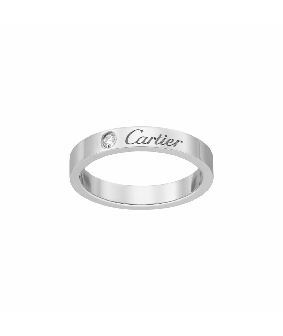 CARTIER Белое платиновое кольцо, фото 1