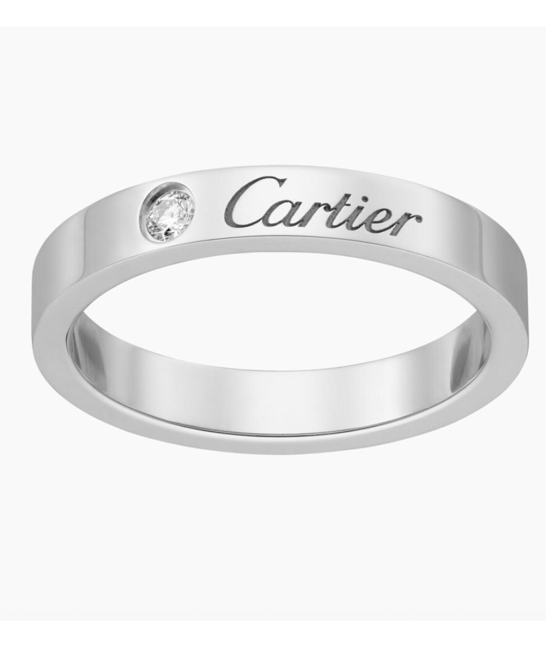 CARTIER Белое платиновое кольцо, фото 7