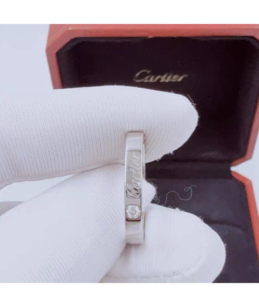 CARTIER Белое платиновое кольцо, фото 3