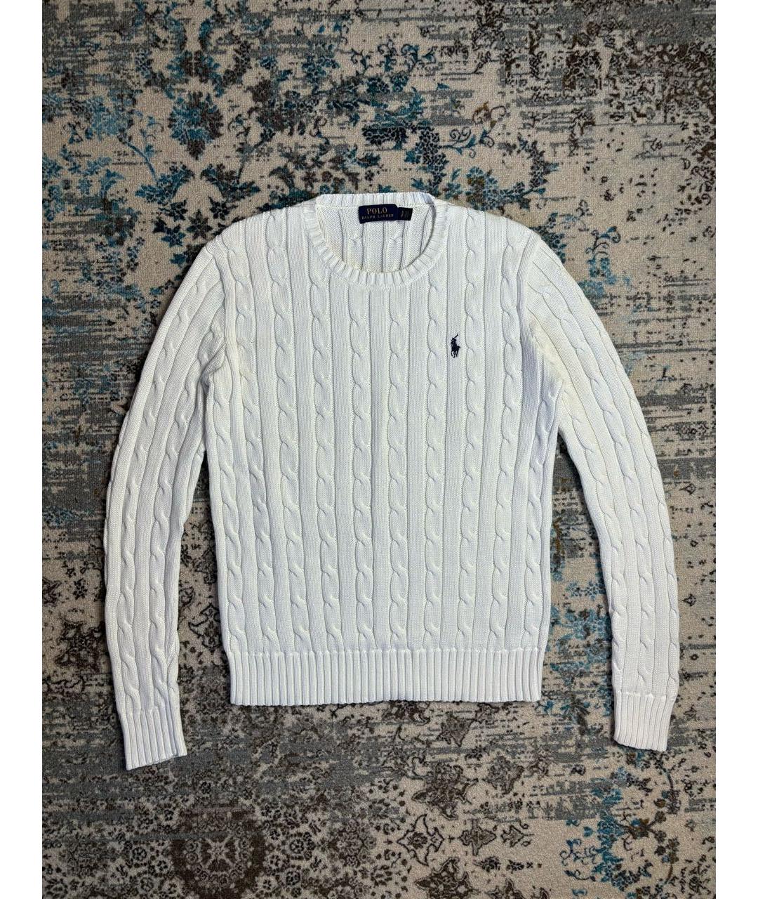 POLO RALPH LAUREN Белый хлопковый джемпер / свитер, фото 7