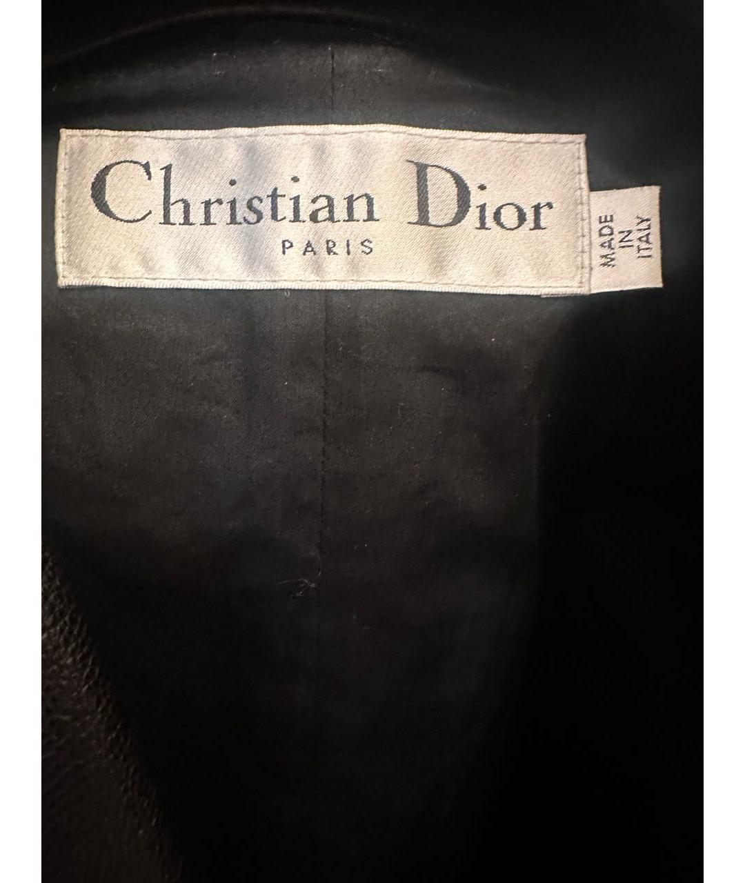 CHRISTIAN DIOR Черная кожаная куртка, фото 5