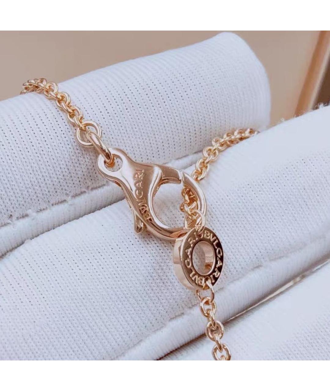 BVLGARI Черная подвеска из розового золота, фото 6