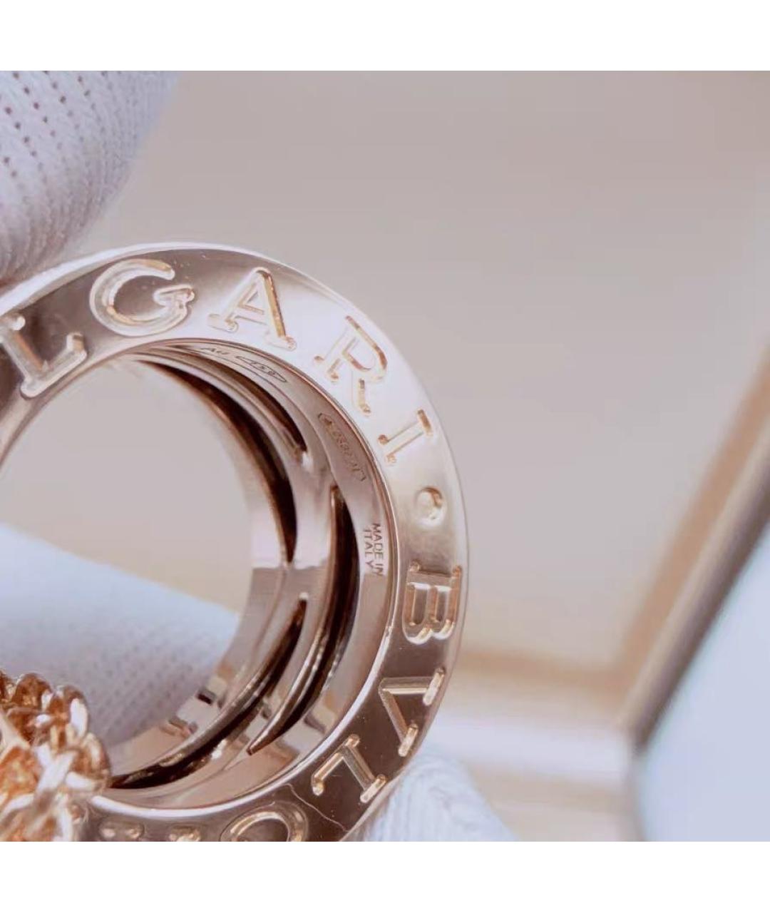 BVLGARI Черная подвеска из розового золота, фото 5
