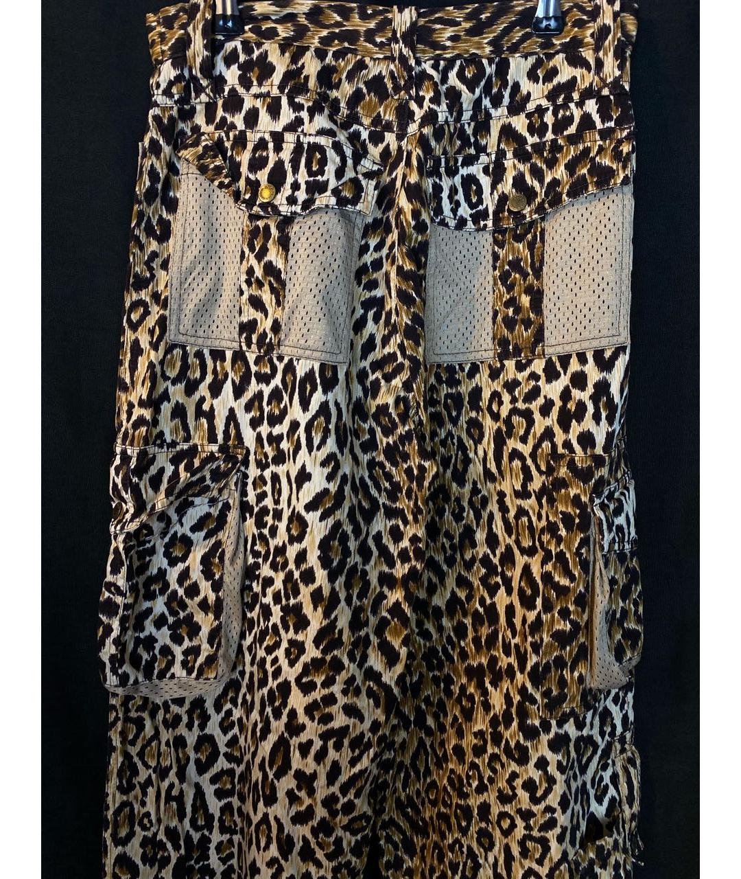 DOLCE&GABBANA Мульти хлопковые брюки широкие, фото 3