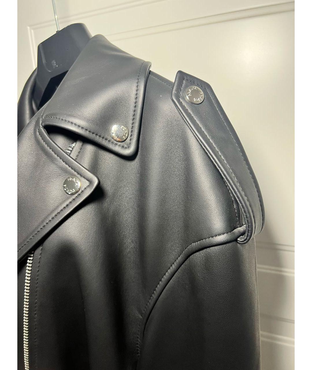 PRADA Черная кожаная куртка, фото 5