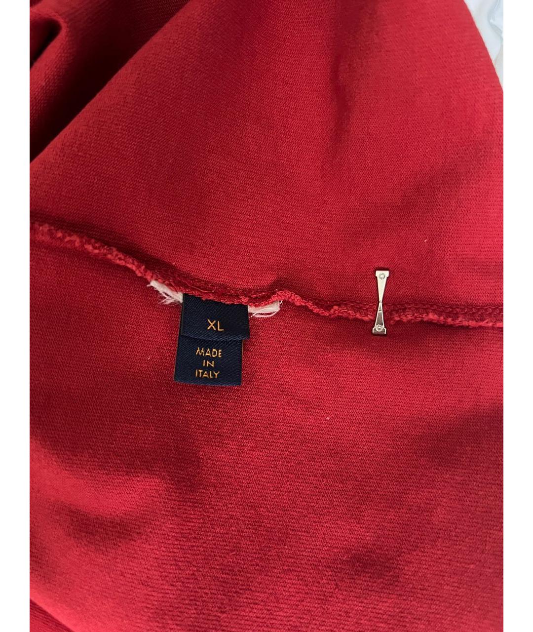 LOUIS VUITTON Красная хлопковая футболка, фото 6