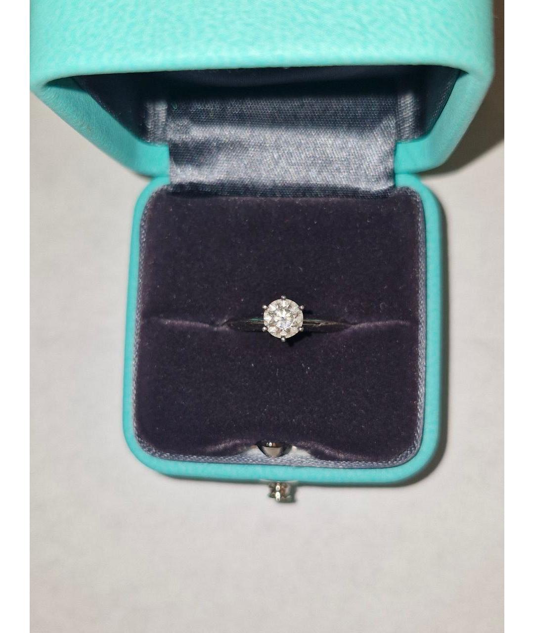 TIFFANY&CO Белое платиновое кольцо, фото 8