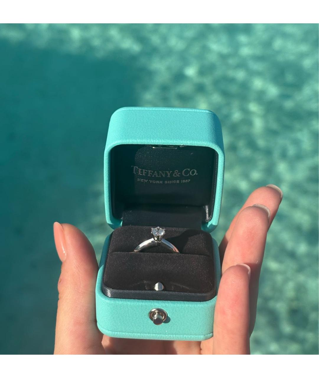 TIFFANY&CO Белое платиновое кольцо, фото 4