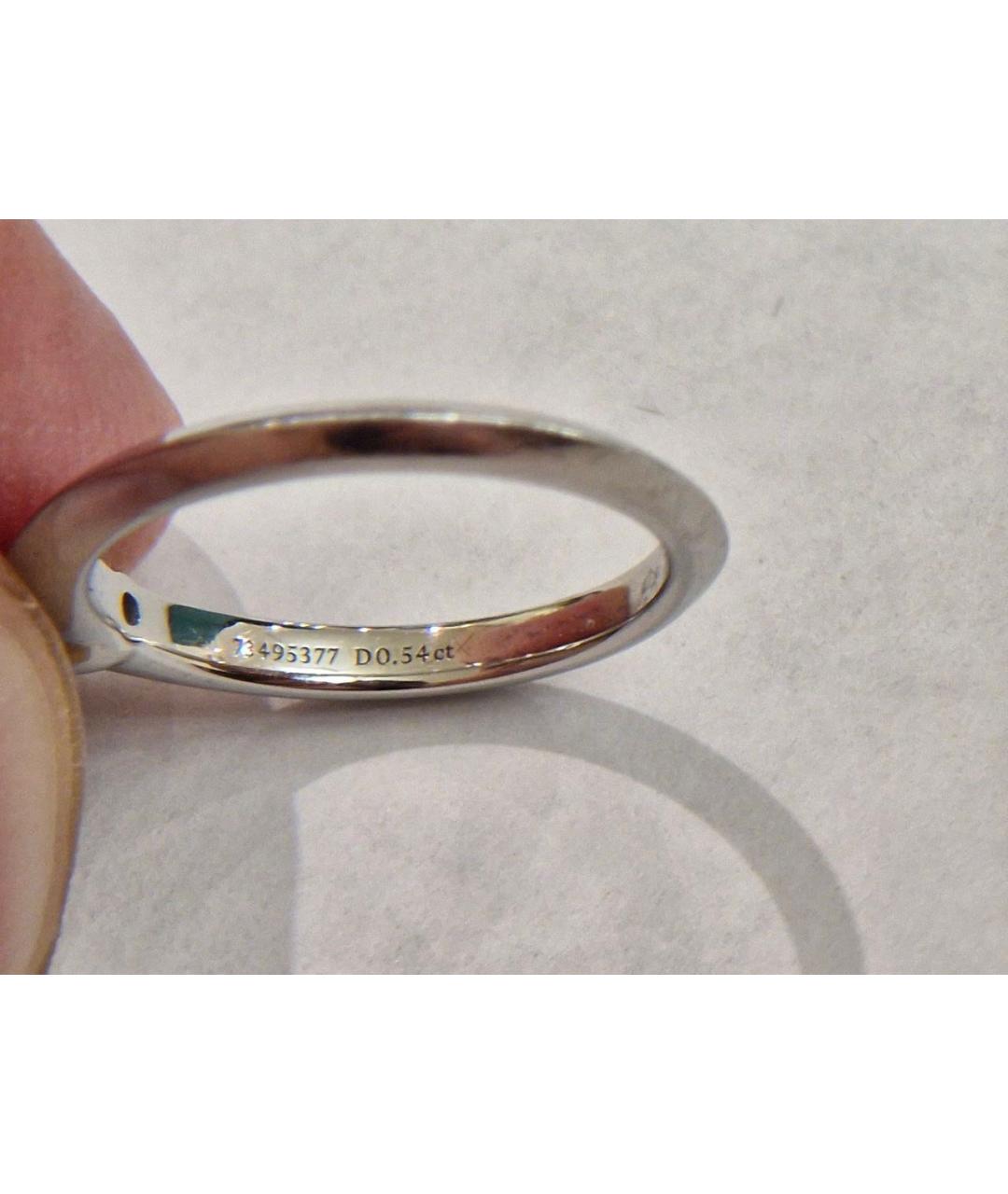 TIFFANY&CO Белое платиновое кольцо, фото 6