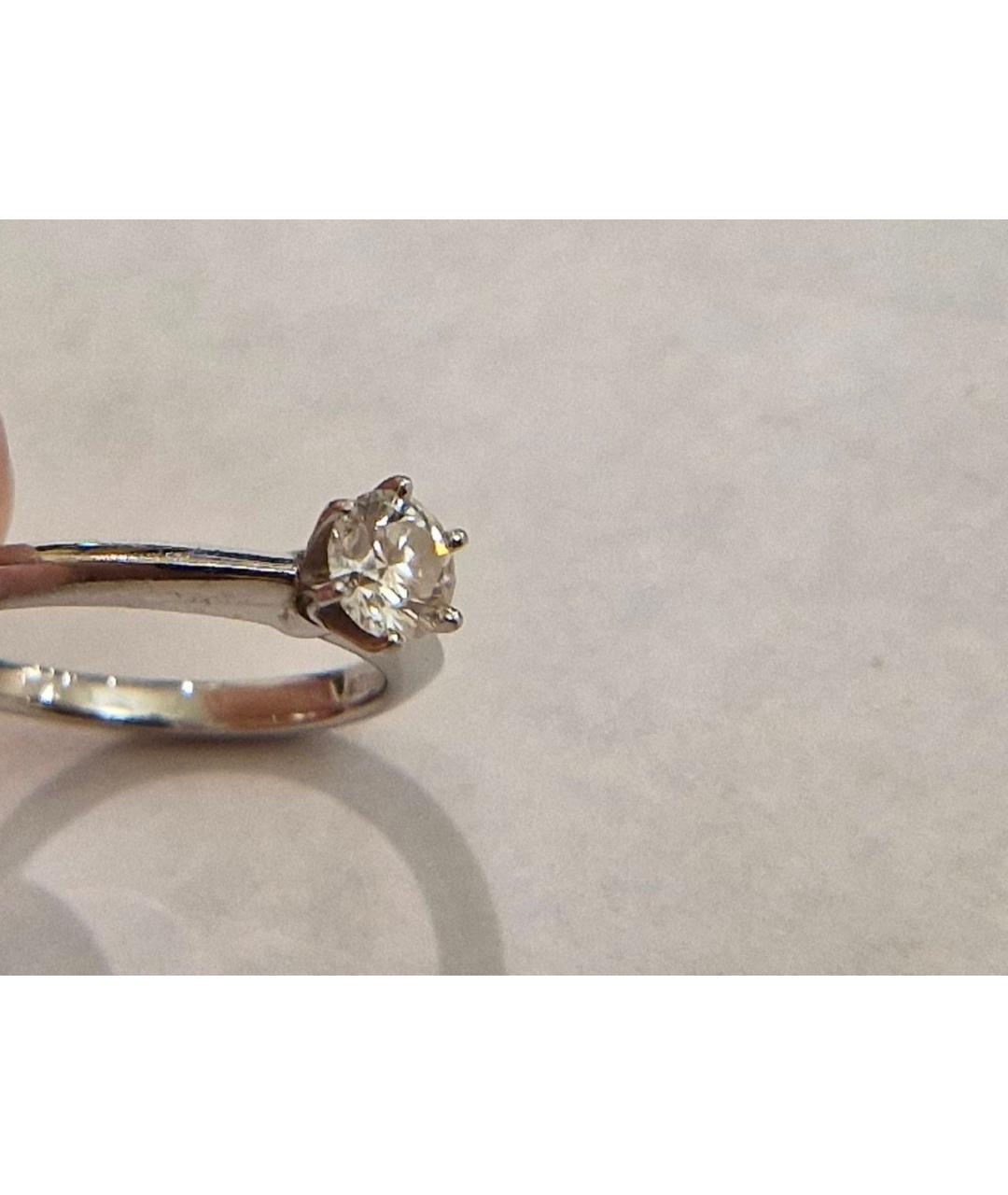 TIFFANY&CO Белое платиновое кольцо, фото 7