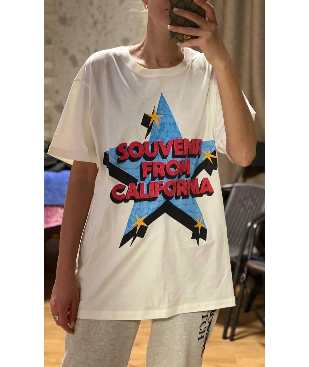 GUCCI Белая футболка, фото 3