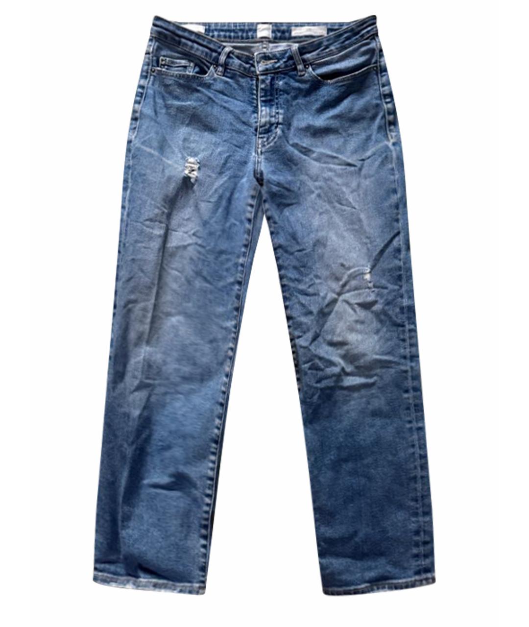 HUGO BOSS Голубые хлопковые прямые джинсы, фото 1