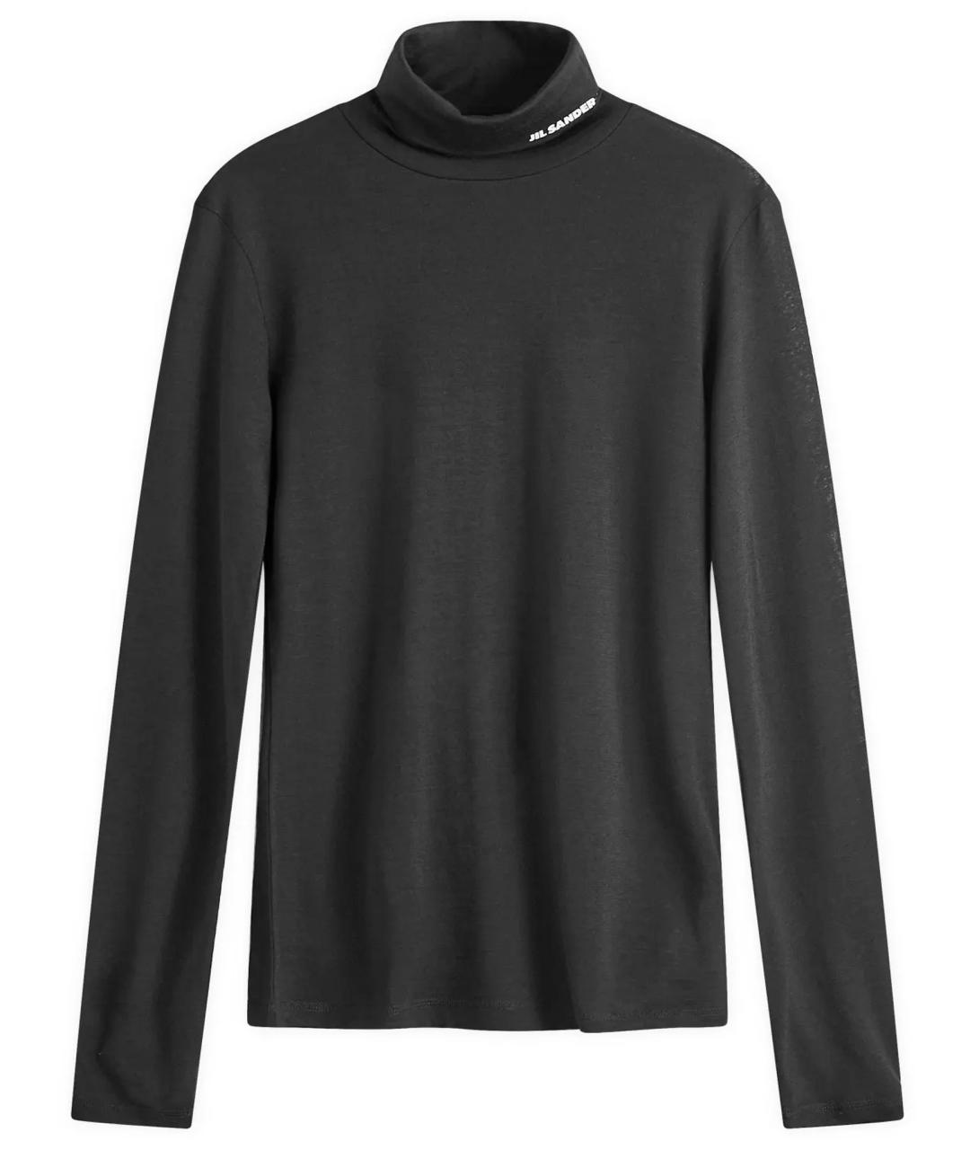 JIL SANDER Черная шерстяная водолазка, фото 1