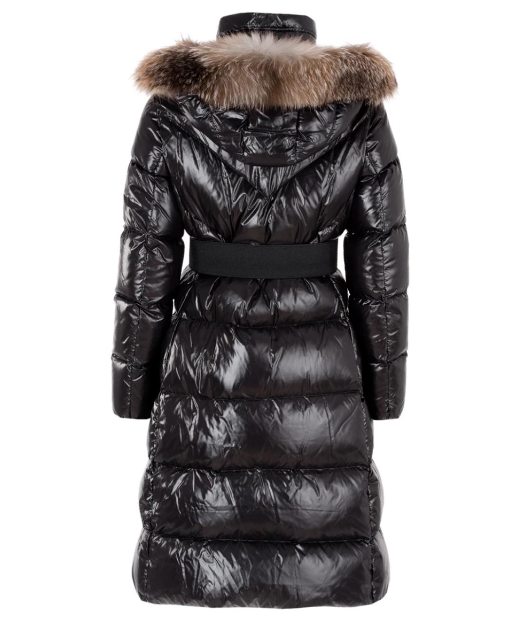 MONCLER Черный полиамидовый пуховик, фото 2