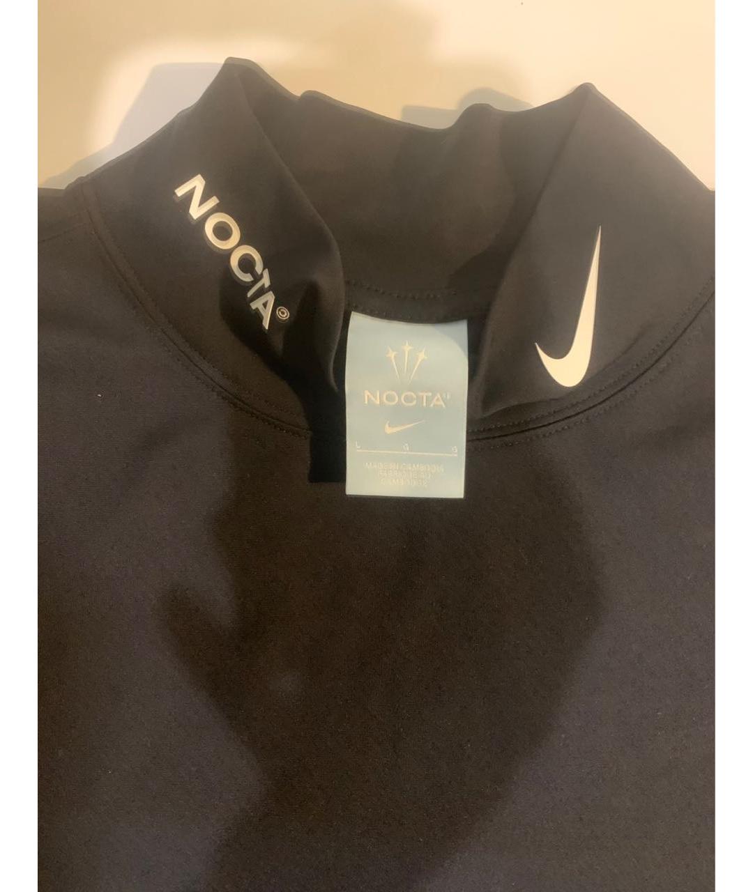 NIKE Черная синтетическая футболка, фото 3