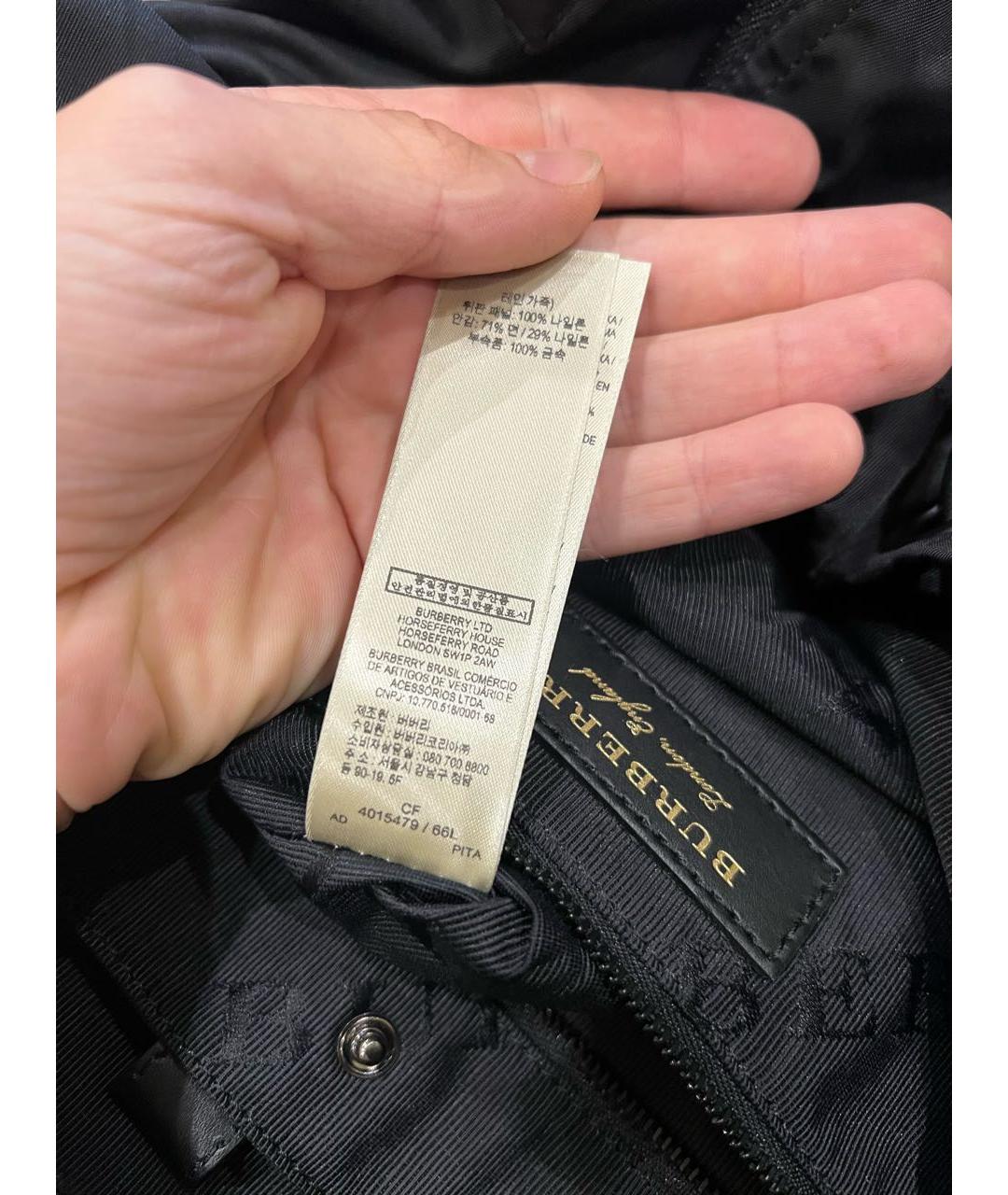 BURBERRY Черный синтетический рюкзак, фото 5