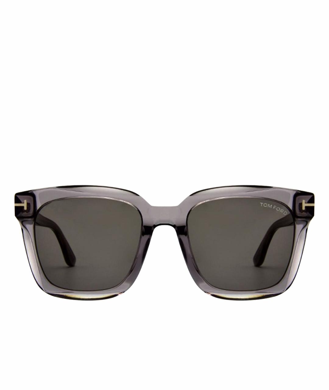 TOM FORD Антрацитовые пластиковые солнцезащитные очки, фото 1
