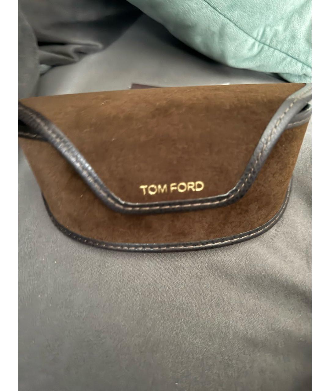 TOM FORD Антрацитовые пластиковые солнцезащитные очки, фото 7