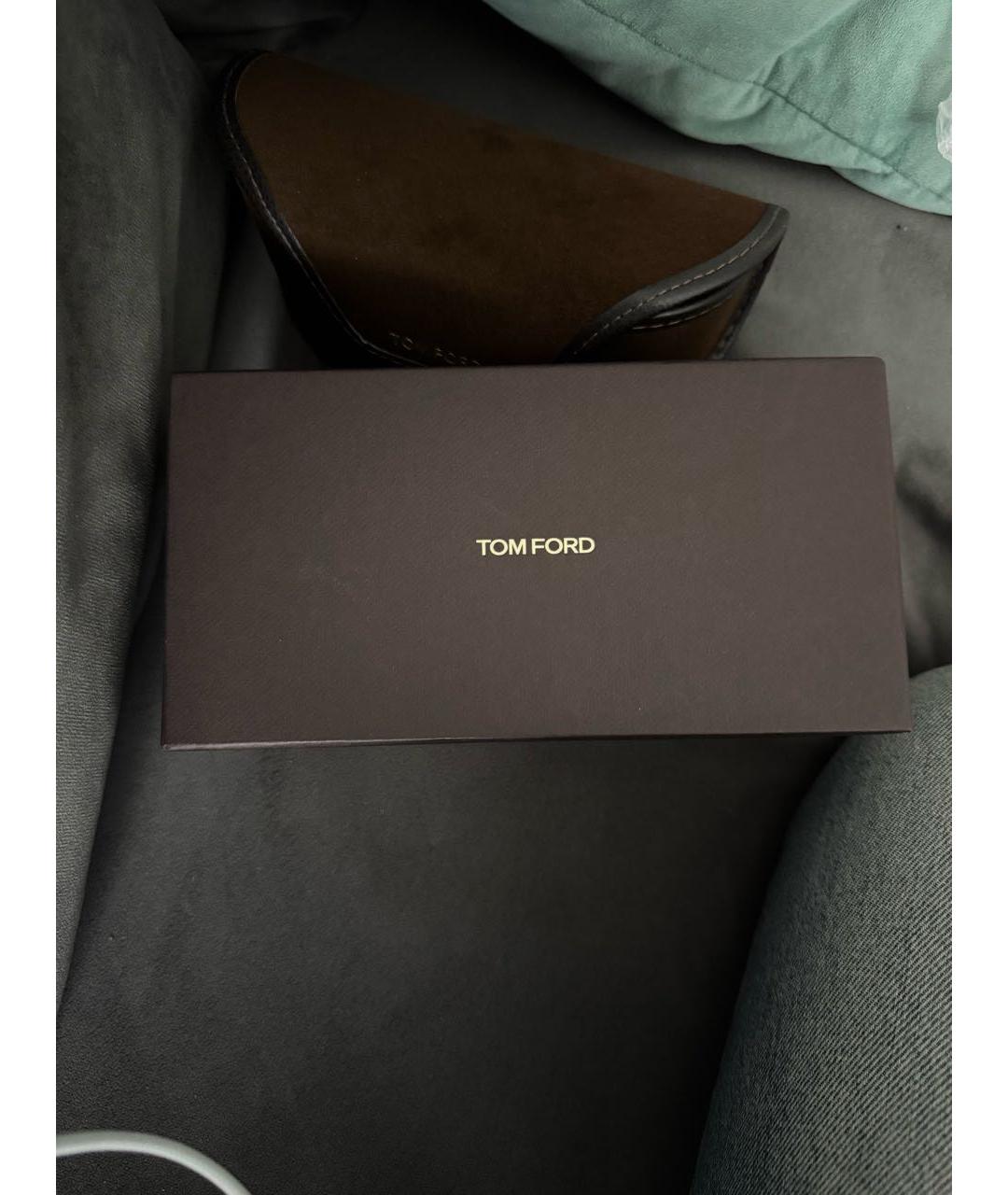 TOM FORD Антрацитовые пластиковые солнцезащитные очки, фото 4