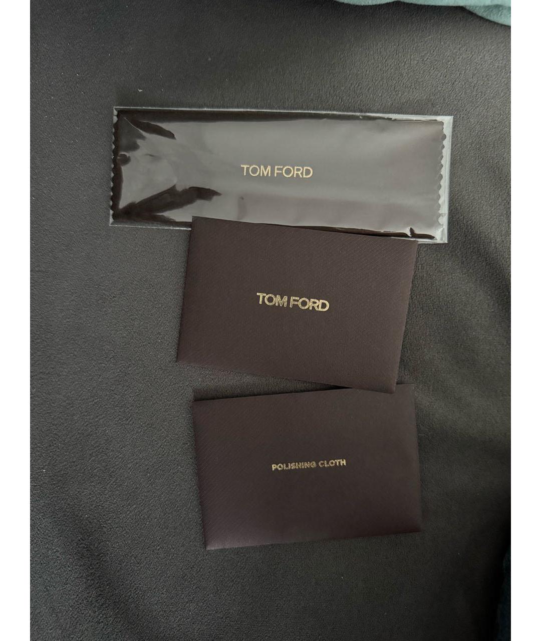 TOM FORD Антрацитовые пластиковые солнцезащитные очки, фото 5
