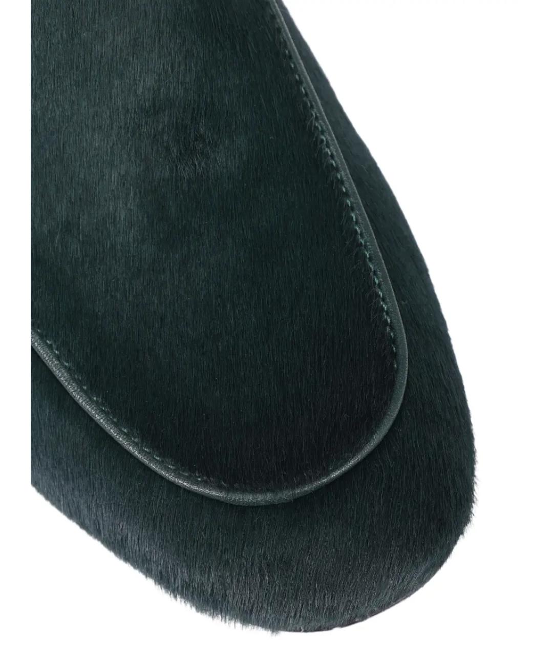 KITON Зеленые лоферы, фото 5