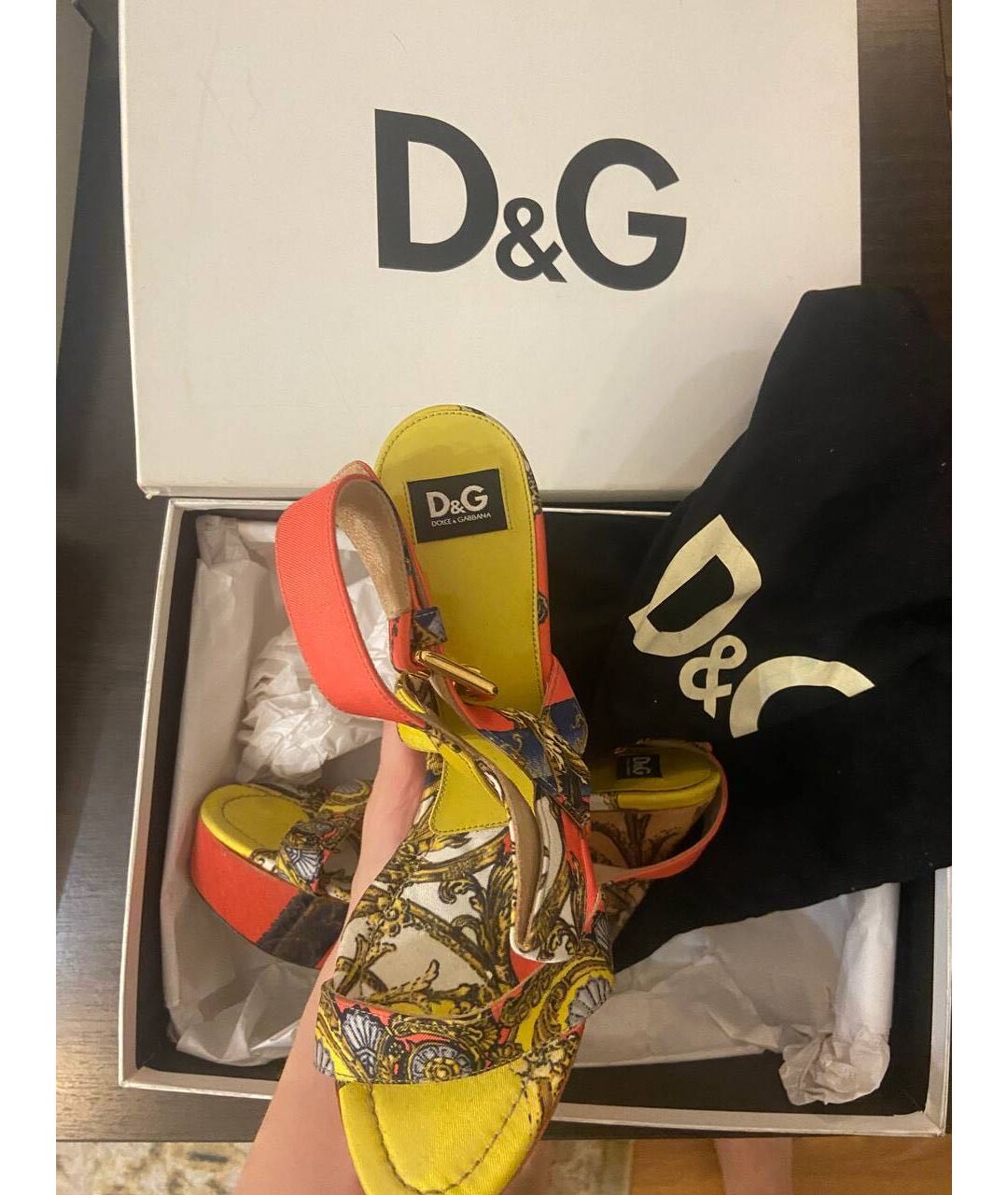 DOLCE&GABBANA Мульти босоножки из лакированной кожи, фото 2