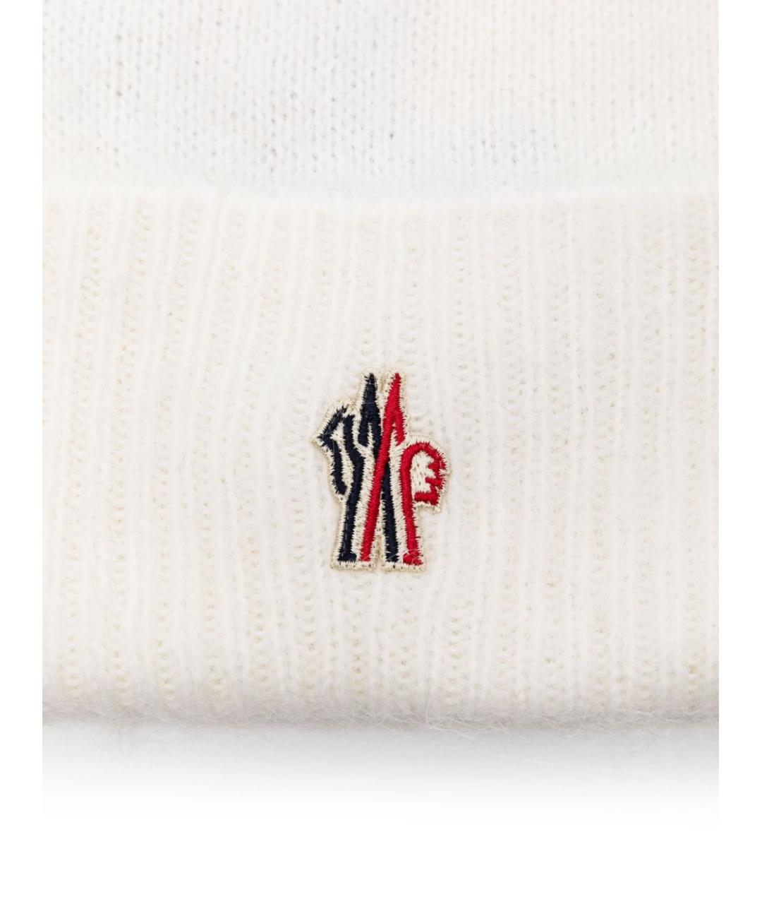 MONCLER GRENOBLE Белая шапка, фото 2