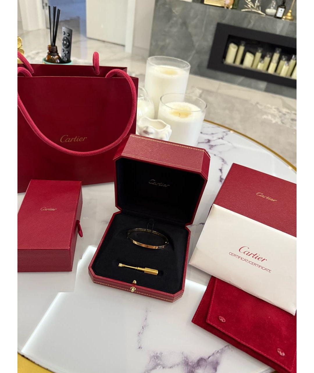 CARTIER Золотой браслет из желтого золота, фото 6