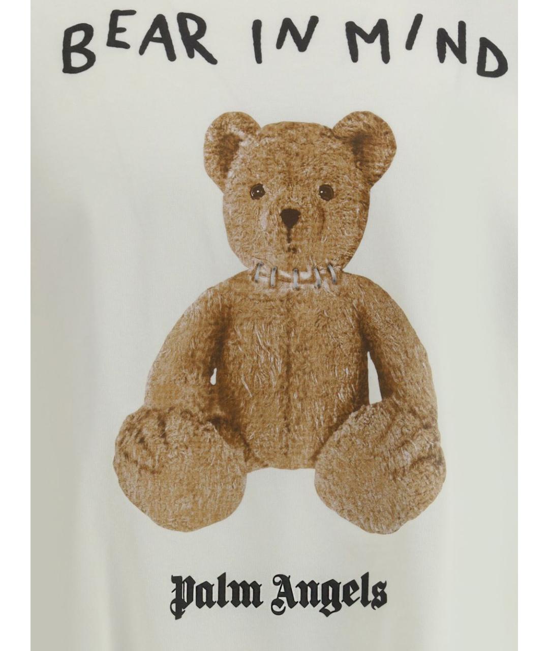 PALM ANGELS Белая хлопковая футболка, фото 2