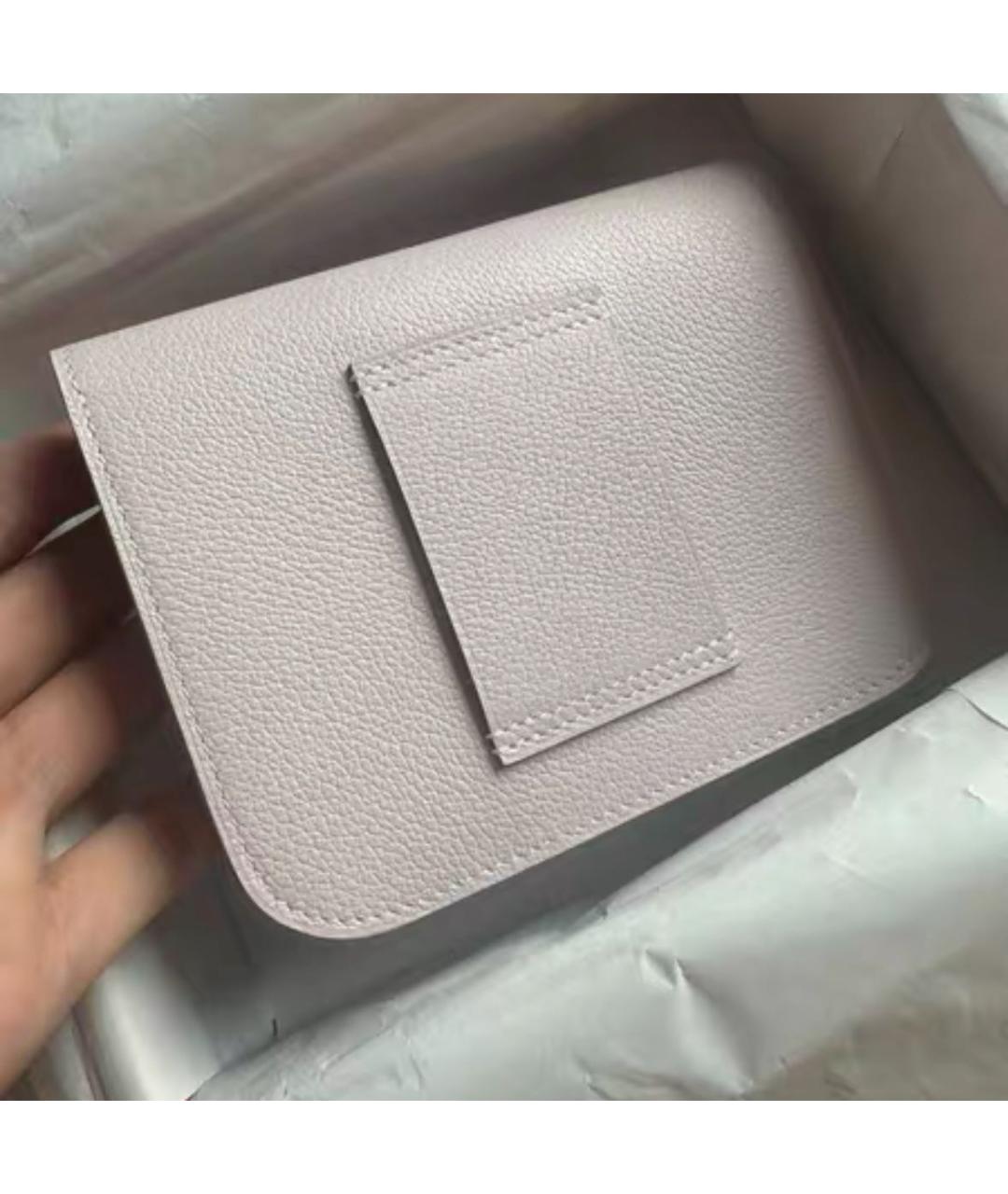 HERMES Розовый кошелек, фото 3