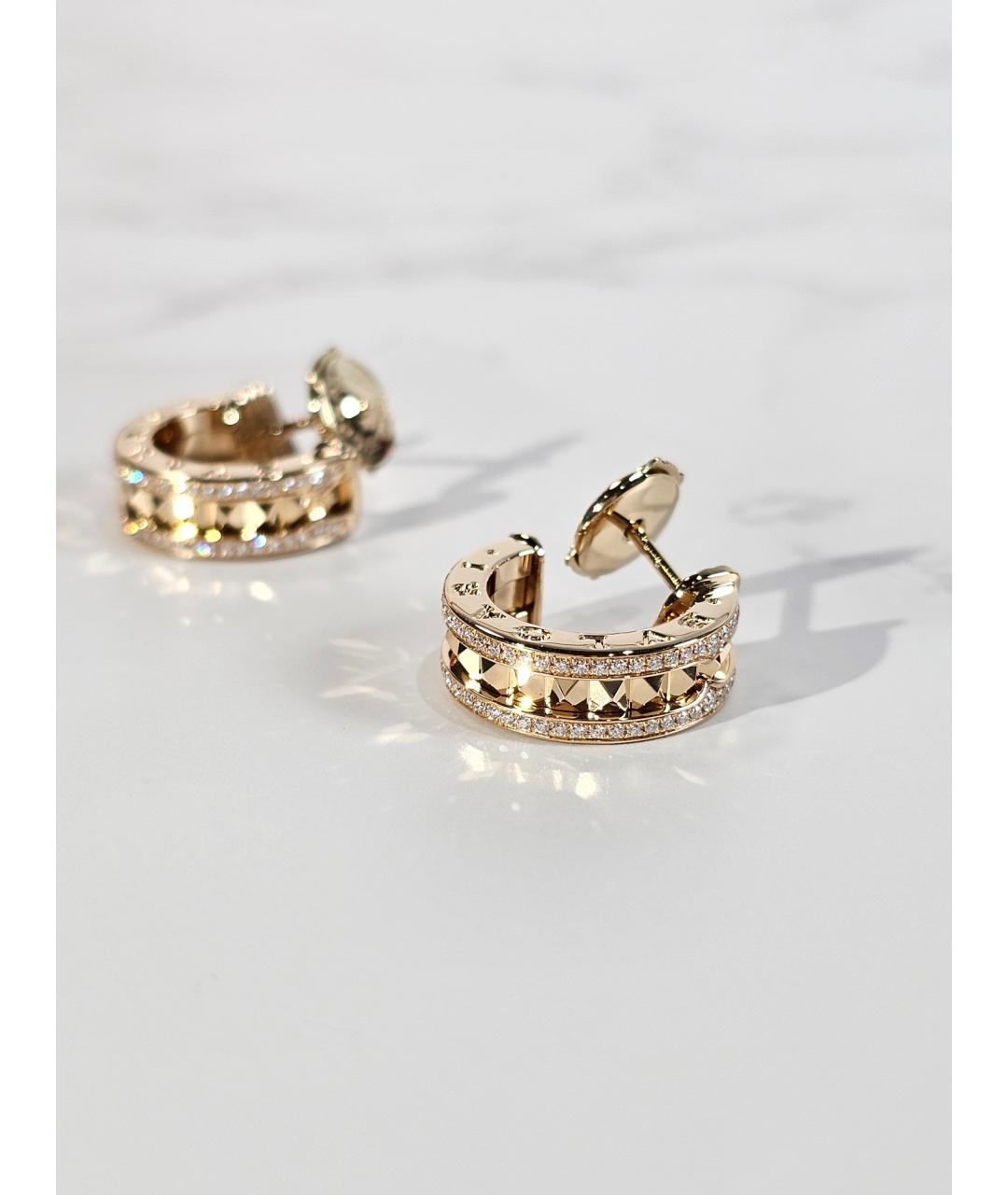 BVLGARI Золотые серьги из желтого золота, фото 4