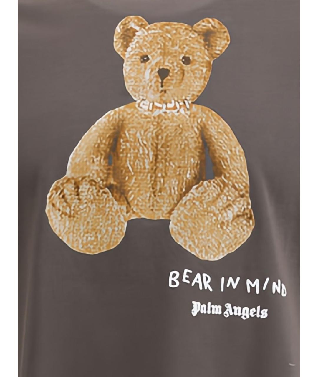 PALM ANGELS Серая хлопковая футболка, фото 2