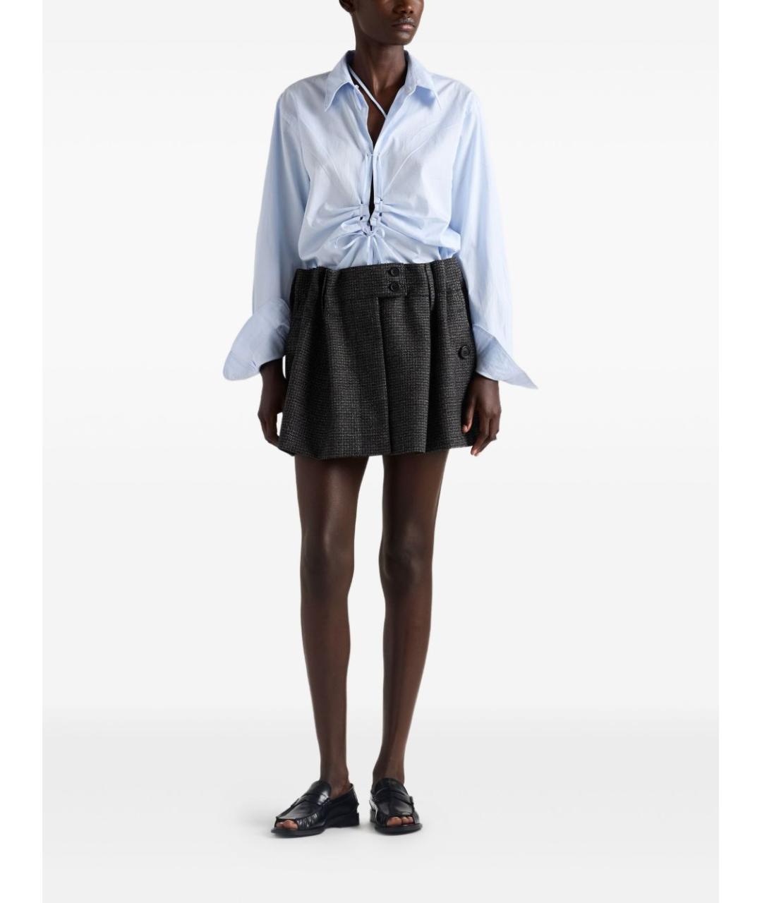 PRADA Голубая хлопковая рубашка, фото 4