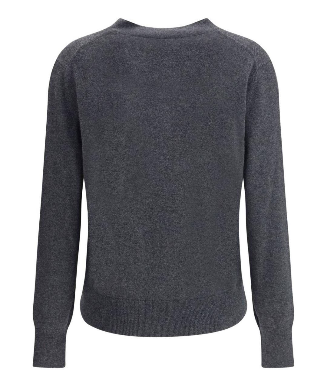 ISABEL MARANT ETOILE Антрацитовый хлопковый кардиган, фото 5