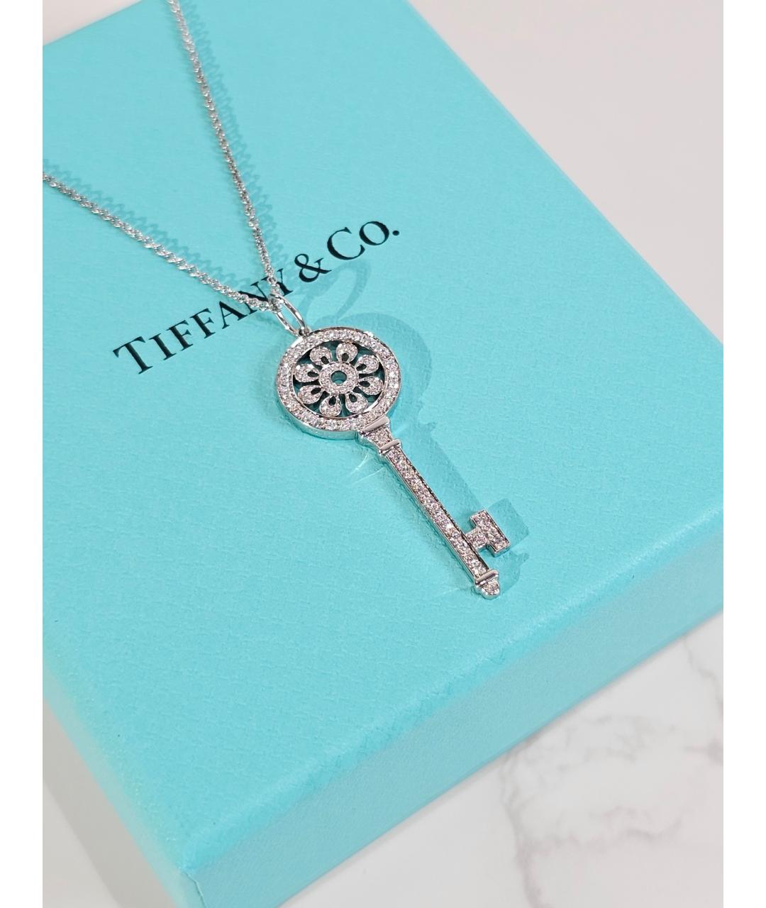 TIFFANY&CO Серебряное колье из белого золота, фото 3